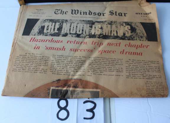 First Moon landing Newspaper