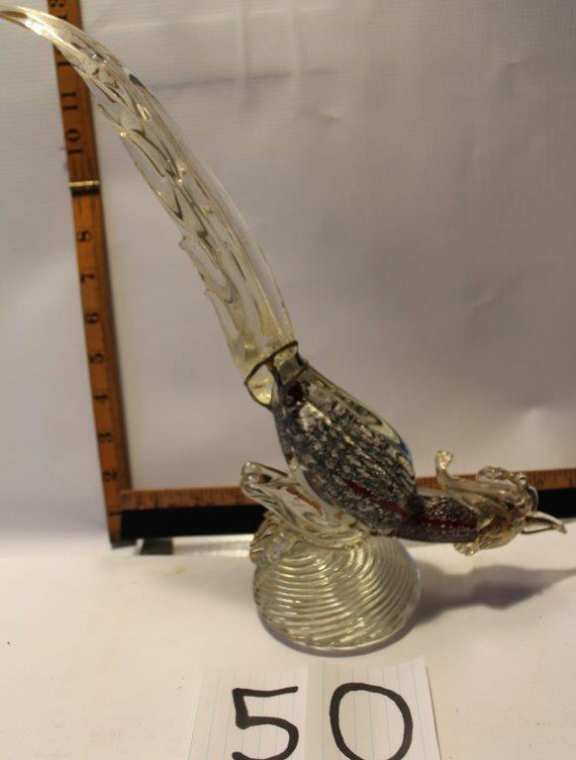 Glass Bird Statue