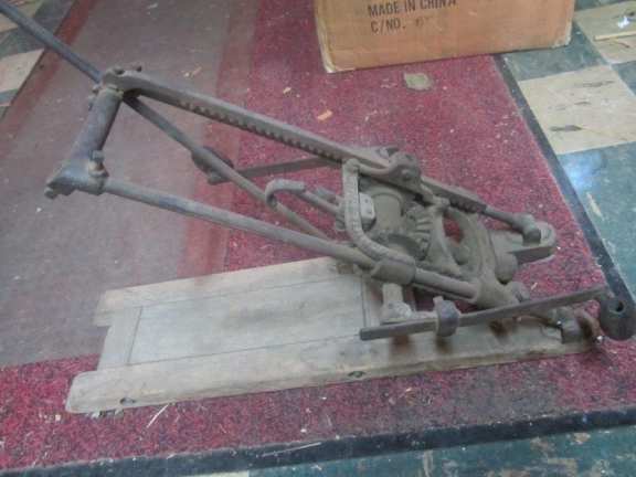 Old Primitive Tool for Drilling Wooden Beams