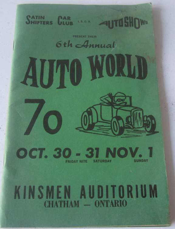 Auto show program booklet