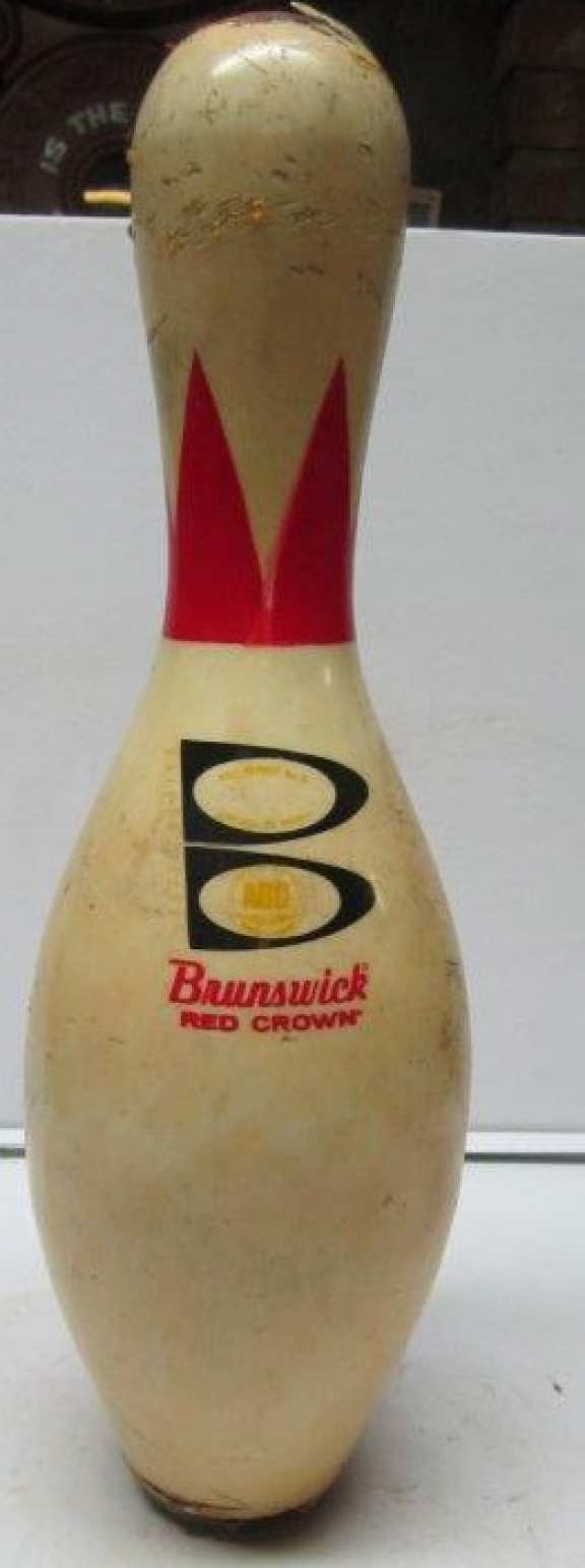 Brunswick Red Crown bowling pin