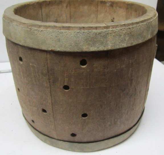 Old wood barrel