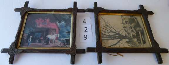 Ornate Wooden Matching Picture Frames (2)