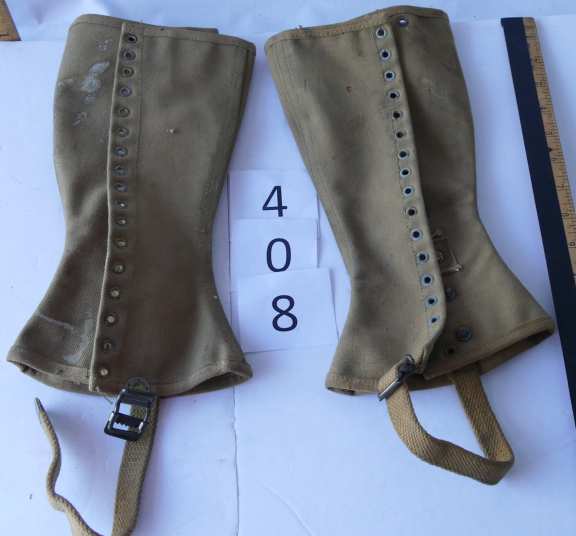 Pair of Military Spats - possibly USA