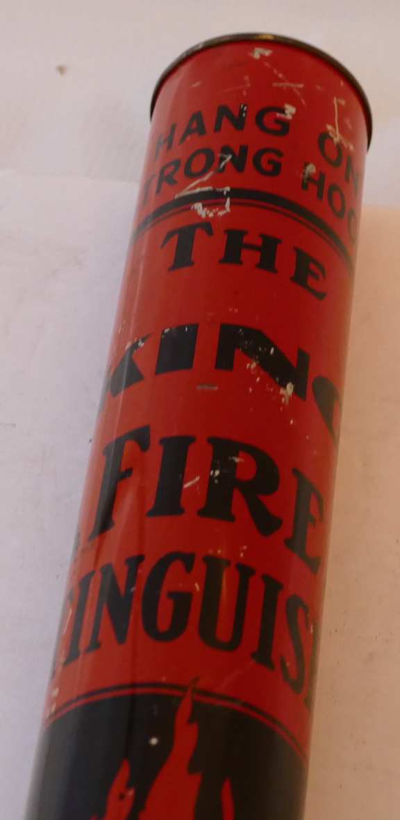 “The King” Antique Powder Fire Extinguisher