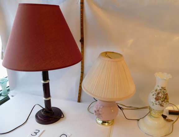 Three Newer Table Lamps