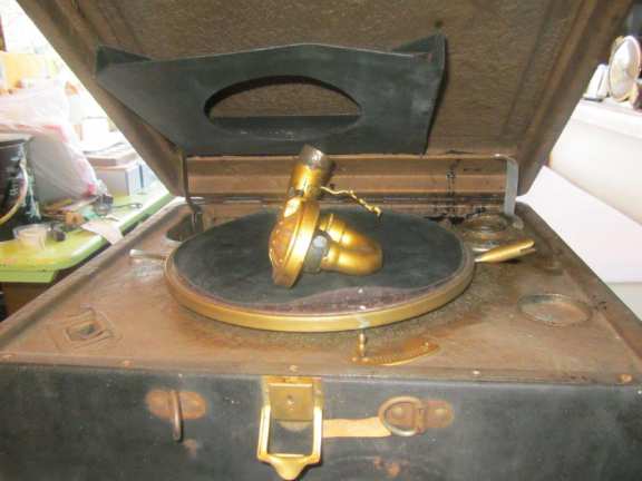 Vintage portable record player