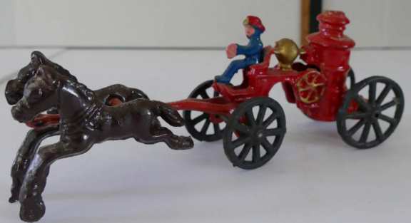 Cast Iron Fire Engine with Horses