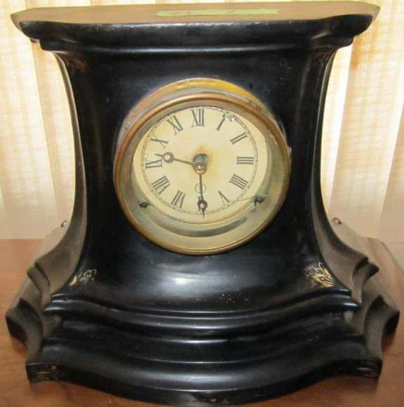 Early cast iron clock