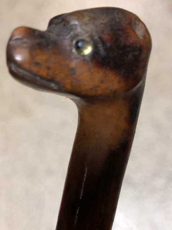 Folk Art Glass Eye Walking Stick