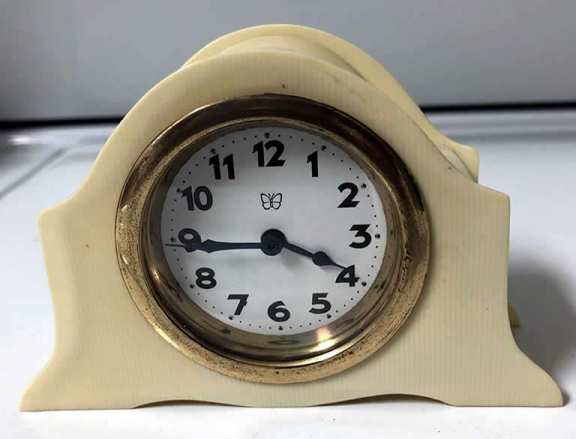 French Ivory Case Novelty Clock