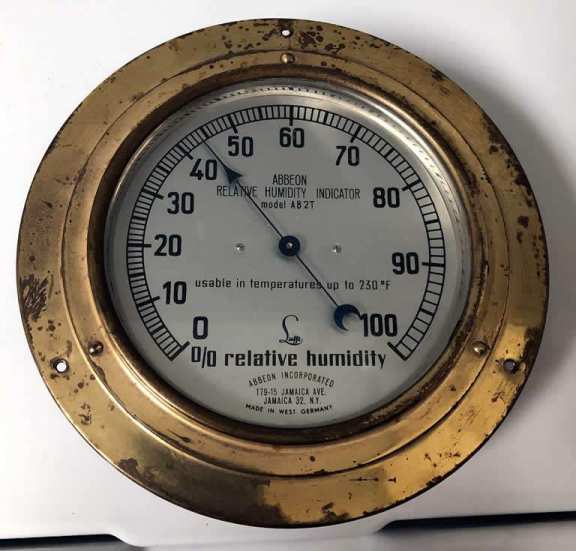 Hygrometer Made By Abbeon Of N.Y.