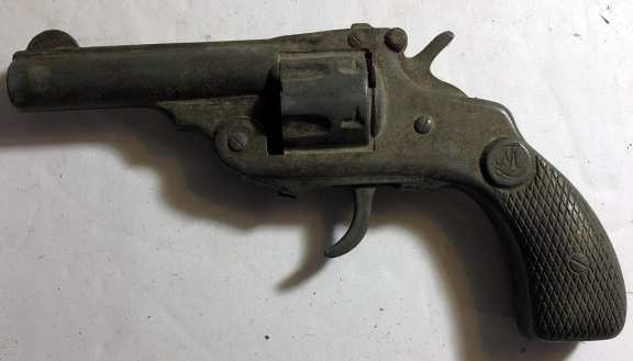 Old White Metal Gun