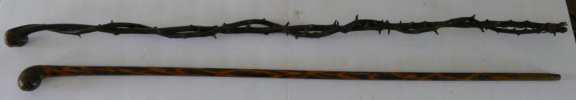 Pair of Shillelagh Canes - Blackthorn Walking Stick