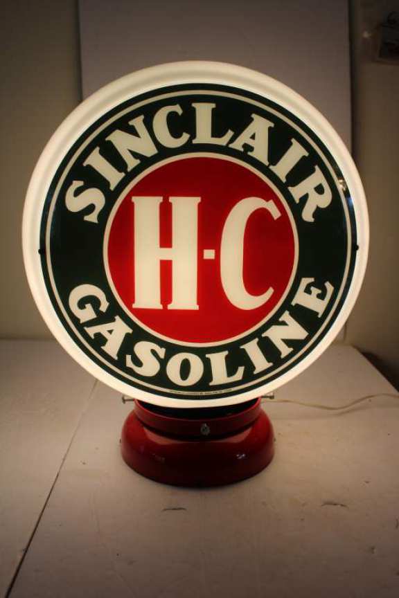 Sinclair H-C Gasoline Globe Sign