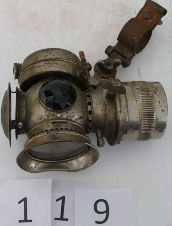 The Badger Brass MFG. Co. Bicycle Carbide Lantern