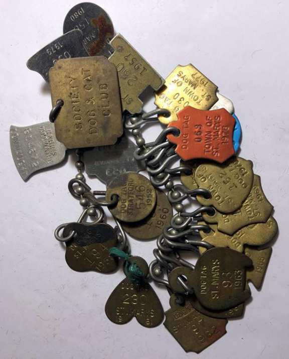 Town Of St. Marys Dog Tags From 1952-1970