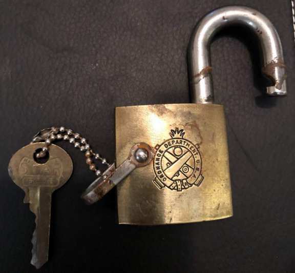 Vintage “Ordnance Department “ Corbin Padlock