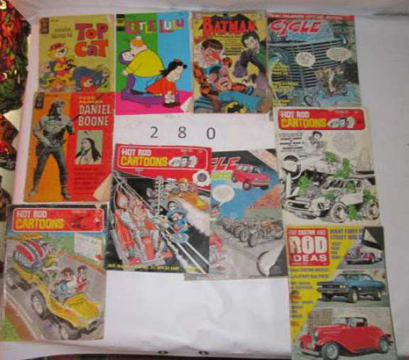 10 assorted comic books