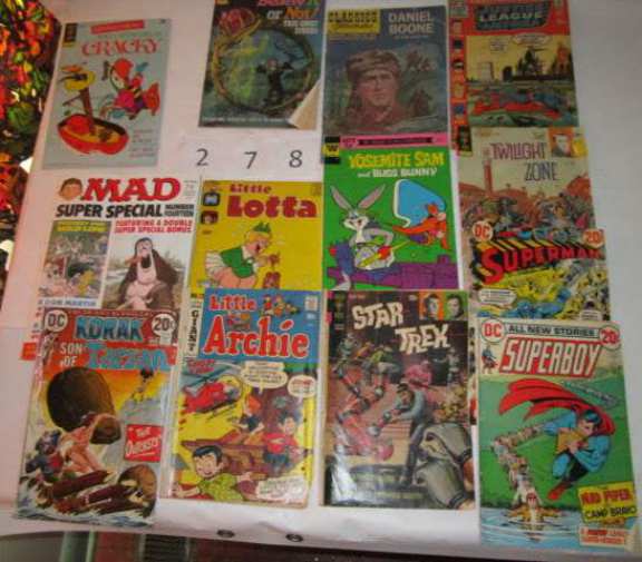 13 comic books