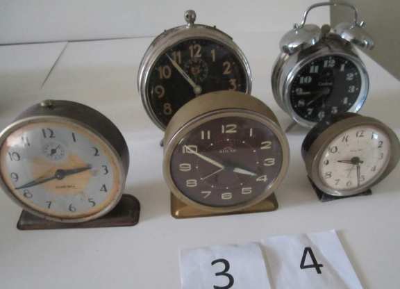 Assorted alarm clocks