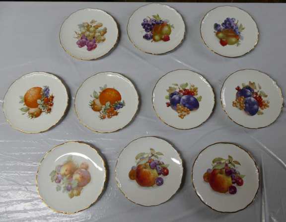 Bavaria Gold Rimmed Plates Lot of 10