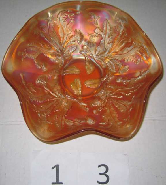 Carnival glass dish