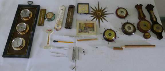 Lot of Thermometers & Barometers