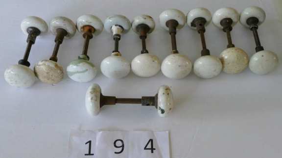 Lot of Vintage Porcelain Door Knobs