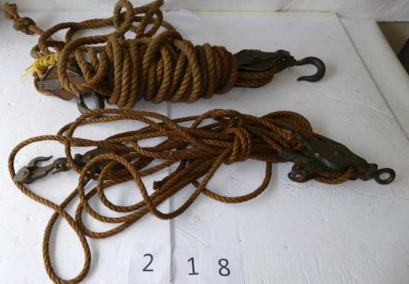 Old Rope Block and Tackle