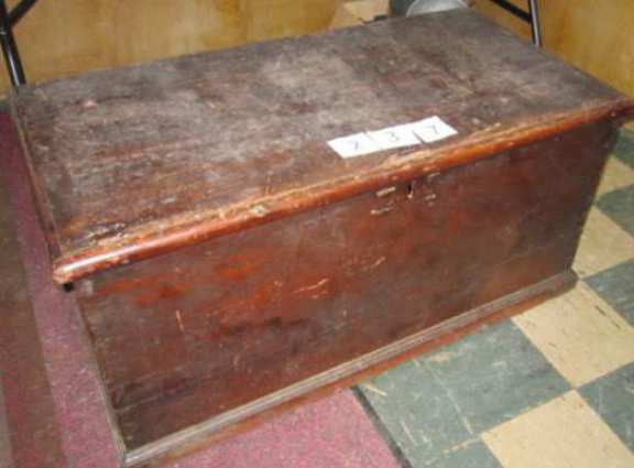 Old wooden box