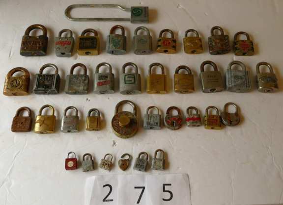 Padlocks (too many to count)