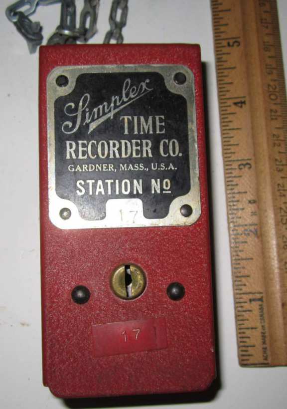 Simplex time recorder station