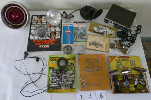 Various automobile paraphernalia