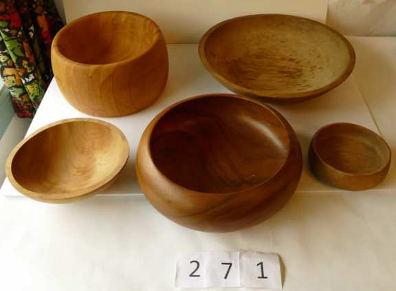 Various Wooden Bowls