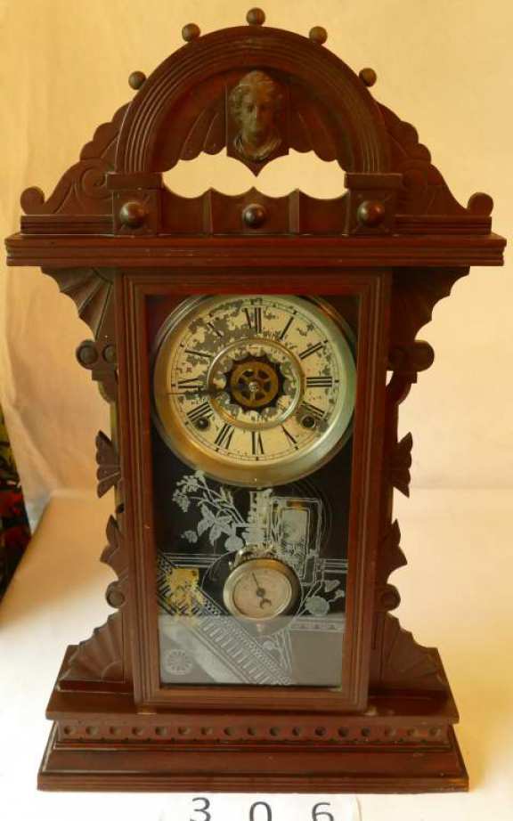 Walnut Waterbury 8 Day Shelf Clock